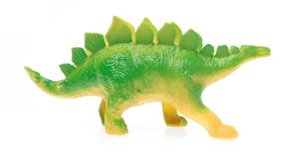 Zabawkowy Plastik Kentrosaurus Izolowany Białym Tle — Zdjęcie stockowe