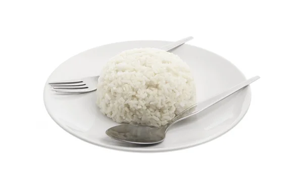 Dish Rice Isolated White Background — Stock Photo, Image