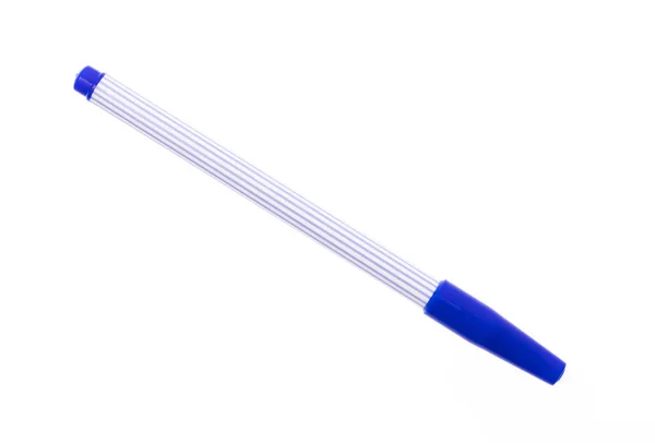 Blue Magic Pen Elszigetelt Fehér Háttér — Stock Fotó