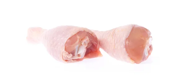 Obearbetat Kycklingkött Isolerat Vit Bakgrund — Stockfoto