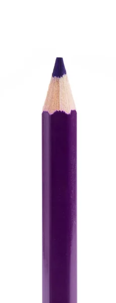 Fioletowy Ołówek Białym Tle — Zdjęcie stockowe