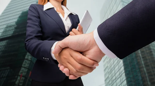 Businessmen shaking hands,Welcoming business partners Handshake
