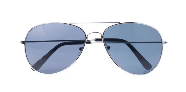 Blå Solglasögon Isolerade Vit Bakgrund — Stockfoto
