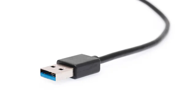 Universal Serial Bus Usb Kontakt Isolerad Vit Bakgrund — Stockfoto