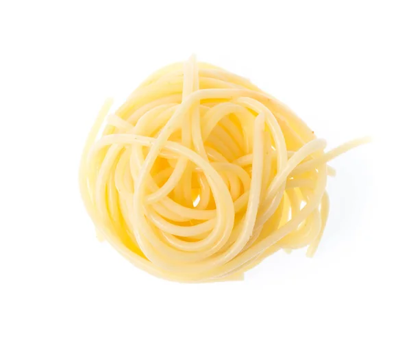 Spaghetti Geïsoleerd Witte Achtergrond — Stockfoto