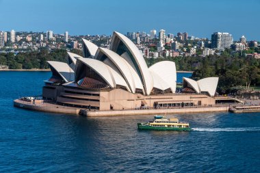 Sydney, Avustralya - 22 10 2018: Güneşli bir günde Opera Binası