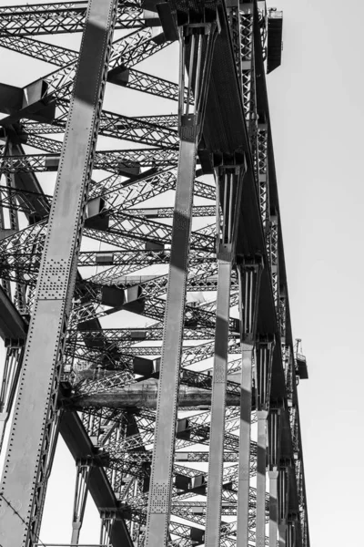 Detalhe da estrutura metálica Harbour Bridge. Sydney, Austrália — Fotografia de Stock