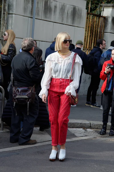 Streets Places Milan Fahion Week February 2020 — Stock Photo, Image