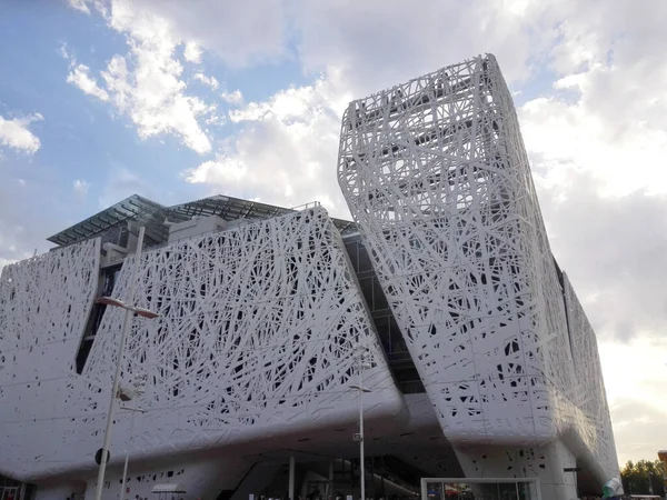 ミラノ万博2015 最も有名な展覧会のための宇宙の中心 — ストック写真