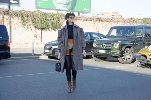 Streets Milan Fashion Week February 2020 — Stock Photo, Image