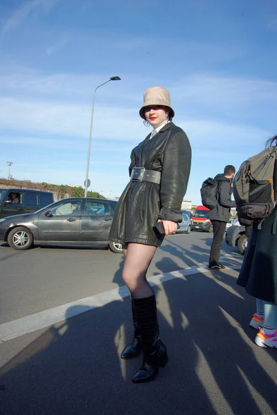 2020年2月时装周期间米兰的街道 — 图库照片
