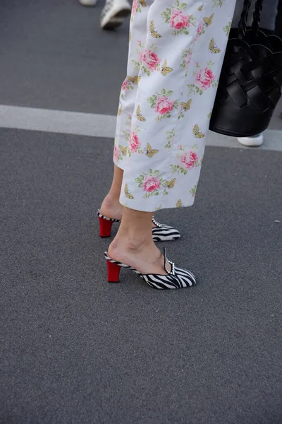 Detalhes Milão Fashion Week Fevereiro 2020 — Fotografia de Stock