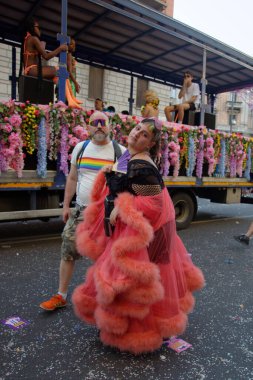 Tha annual parade in Milan dedicated to world of gay and lesbian 
