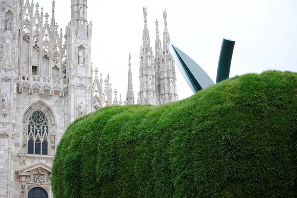 Katedrále Duomo Apple Designér Michelangelo Pistoletto Jedná První Místo Kde — Stock fotografie
