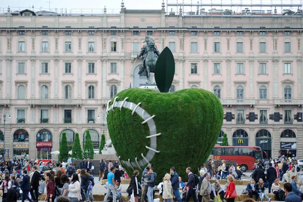 Katedrále Duomo Apple Designér Michelangelo Pistoletto Jedná První Místo Kde — Stock fotografie