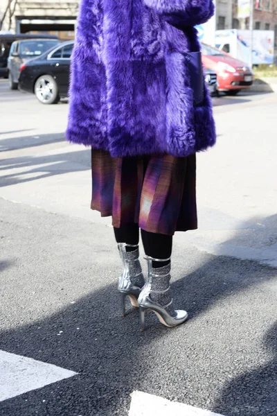 Detalhes Moda Capturados Durante Milan Fashion Week 2017 — Fotografia de Stock