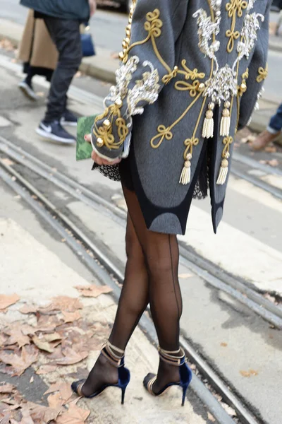 Anna Dello Russo Offentlig Figur Efter Modevisning Milan Fashion Week — Stockfoto