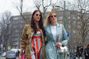 Milan Moda Haftası 2017 'de Milano sokakları ve yeri