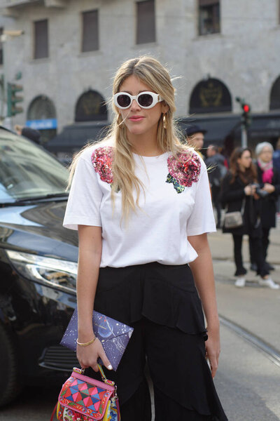 Streets and place of Milan during Milan Fashion Week 2017 after Dolce&Gabbana Fashion Show