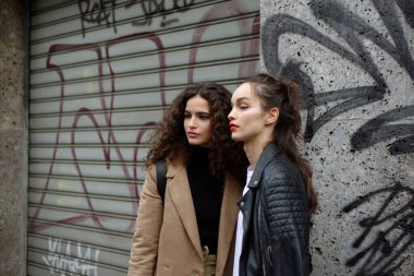 Milan Moda Haftası 2017 'de Chiara Scelsi' nin ünlü mankeni