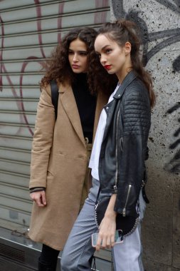 Milan Moda Haftası 2017 'de Chiara Scelsi' nin ünlü mankeni