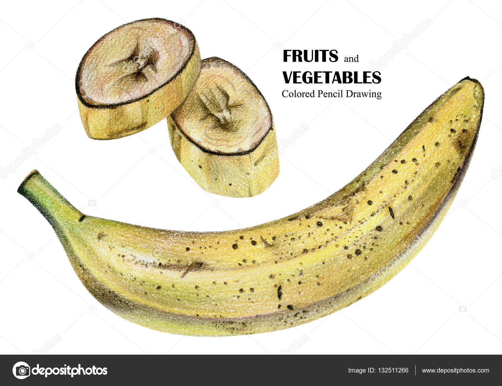 Disegno con i pastelli Frutta fresca gustosa dipinti dalla natura — Foto di arvitalyaa