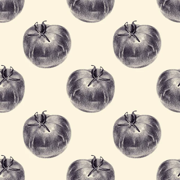 El ile kalemle çizilmiş domates ile Seamless Modeli