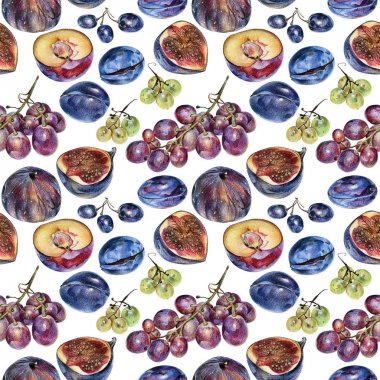 El ile renkli kalemle çizilmiş çilek ile Seamless Modeli