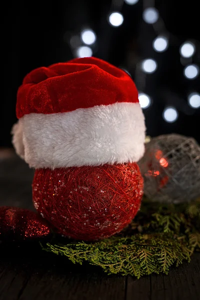 Komposition von Weihnachtsschmuck — Stockfoto