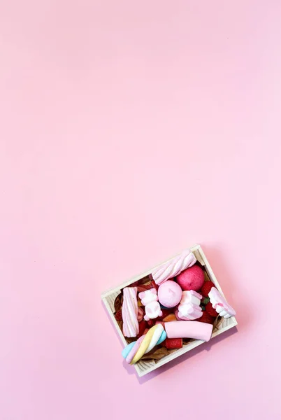 Tatlı ve şekerleme renkli arka planlar ile — Stok fotoğraf