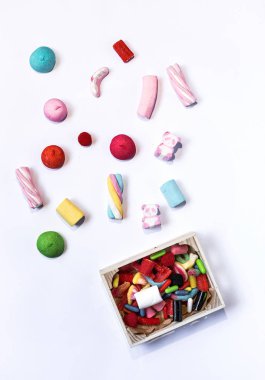 Tatlı ve şekerleme renkli arka planlar ile