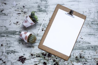 Pano bitki yaprak ile 