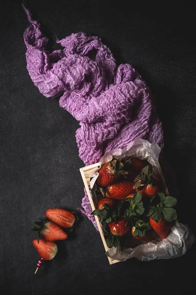 Μείγμα από φράουλες και βατόμουρα — Φωτογραφία Αρχείου