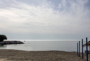 Tipik plaj manzara İspanya