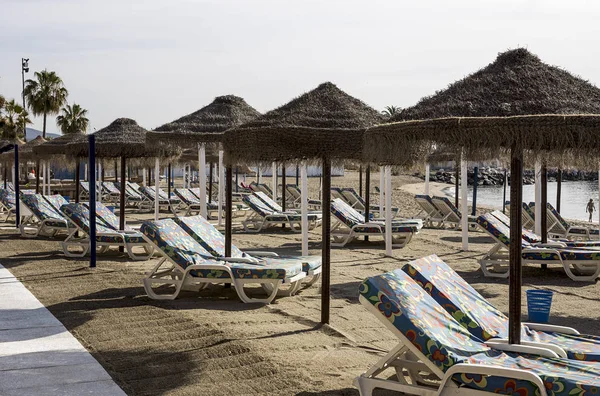 Paisaje típico de playa en España — Foto de Stock
