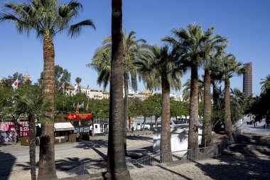 Sokaklar ve Sevilla köşelerinde. Andalusia. İspanya