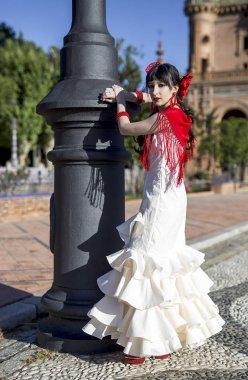 Genç zerafet flamenko dansçısı 