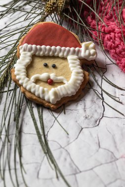 Tahta masada Noel kurabiyeleri