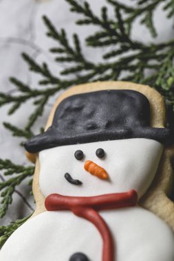 Tahta masada Noel kurabiyeleri