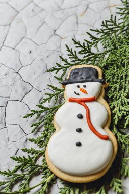 Tahta masada Noel kurabiyeleri