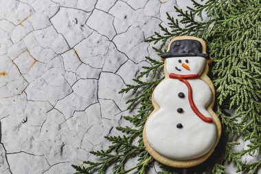 Tahta masada Noel kurabiyeleri