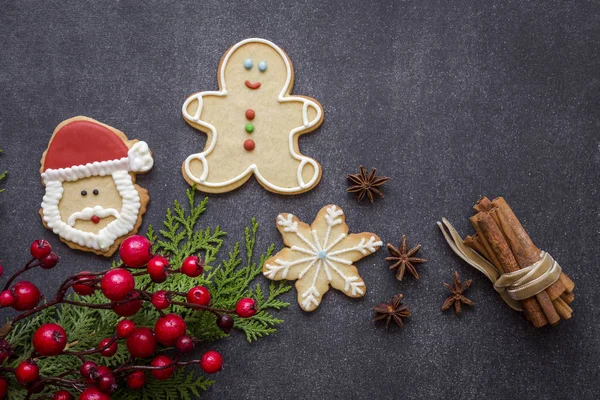 Tahta masada Noel kurabiyeleri