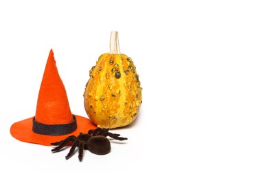 Cadılar Bayramı dekorasyon arka plan. İzole