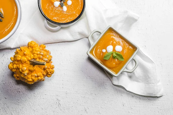 Kase üzerinde krem kabak