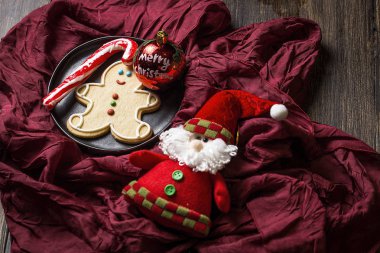 Tahta masada Noel kurabiyeleri