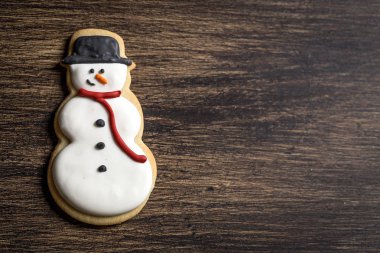 Tahta masada Noel kurabiyeleri