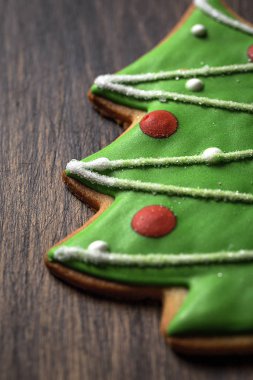 Tahta masada Noel kurabiyeleri