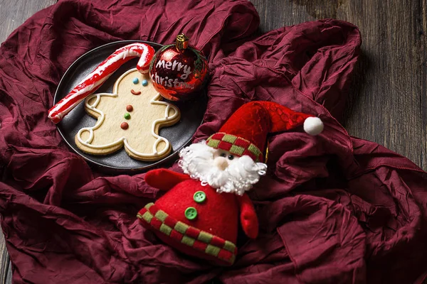 Tahta masada Noel kurabiyeleri