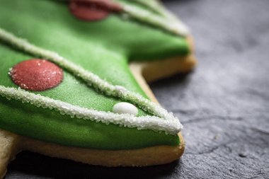 Tahta masada Noel kurabiyeleri