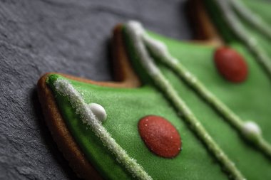 Tahta masada Noel kurabiyeleri